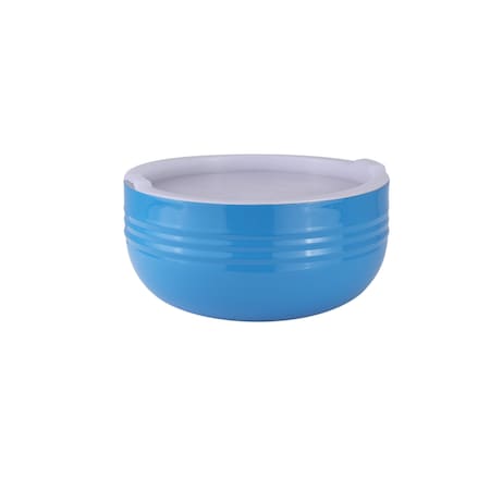 Bon Chef Cold Wave Bowl & Stacking Cover 9 7/8" Dia X 4 3/4" H 3 1/2 Qt 9319CARIBBEANBLUE